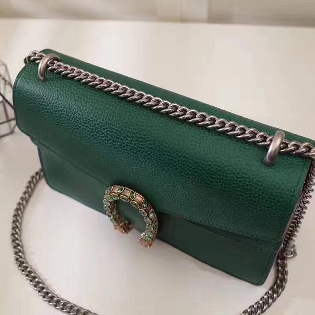 GG original calfskin dionysus medium shoulder bag 400249 green