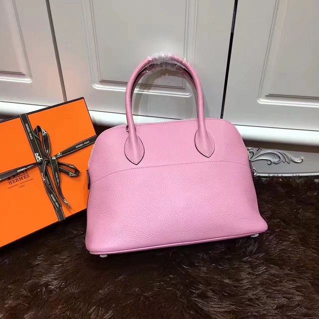 Hermes calfskin medium bolide 31 bag B31 pink