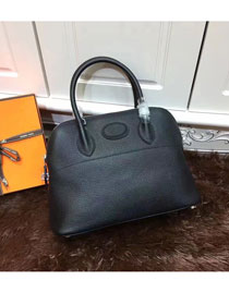 Hermes calfskin small bolide 27 bag B27 black