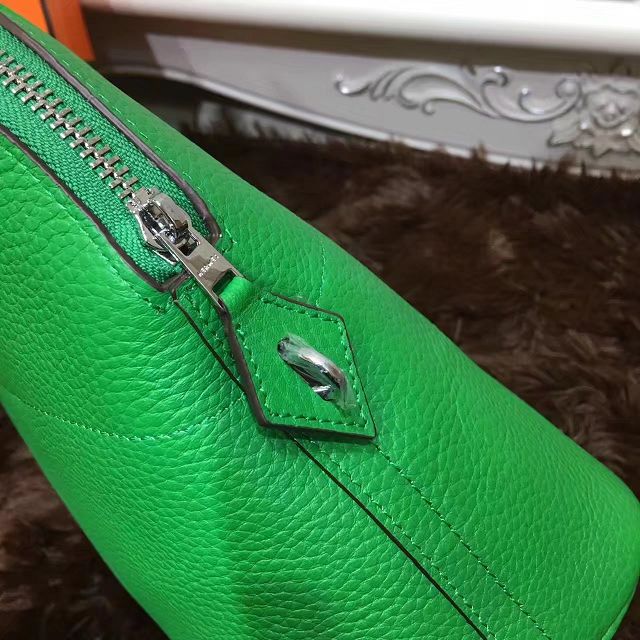 Hermes calfskin small bolide 27 bag B27 green