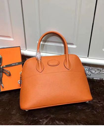 Hermes calfskin small bolide 27 bag B27 orange