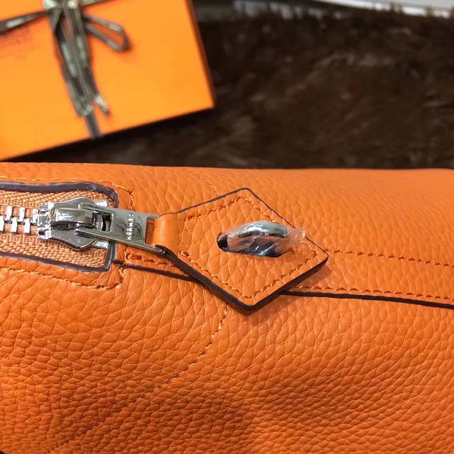 Hermes calfskin small bolide 27 bag B27 orange