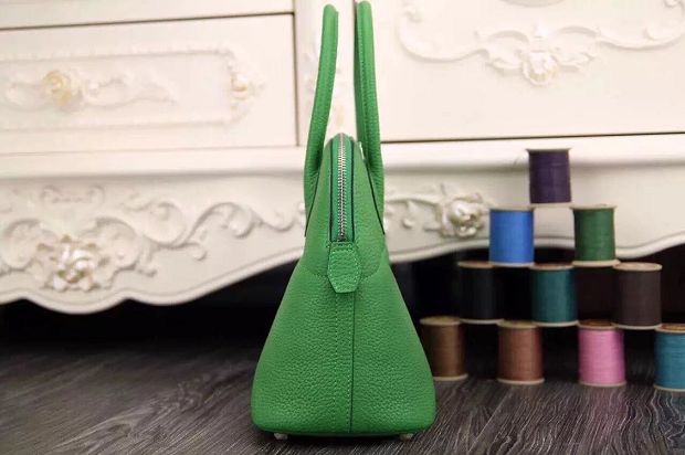 Hermes original togo leather medium bolide 31 bag B031 green