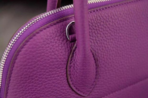 Hermes original togo leather medium bolide 31 bag B031 purple