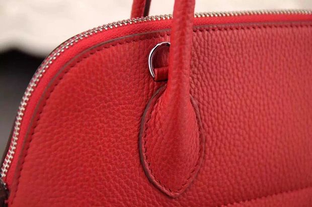 Hermes original togo leather medium bolide 31 bag B031 red