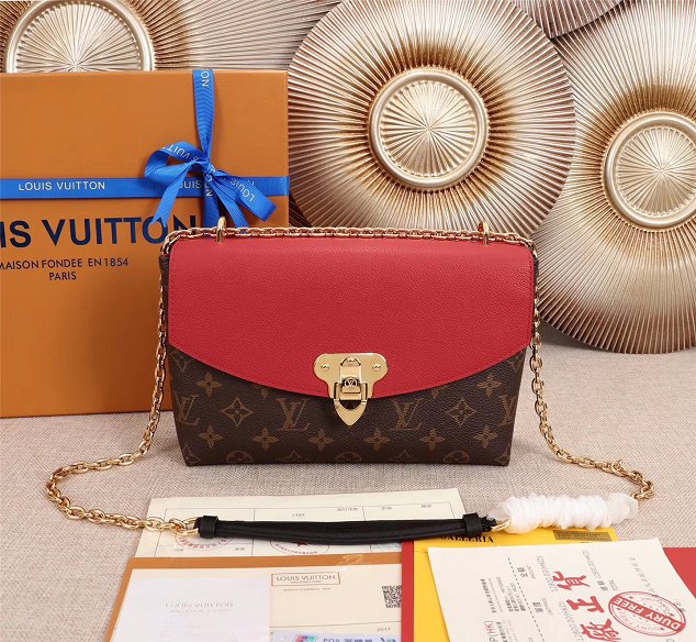 2018 louis vuitton original monogram saint placide M43713 red