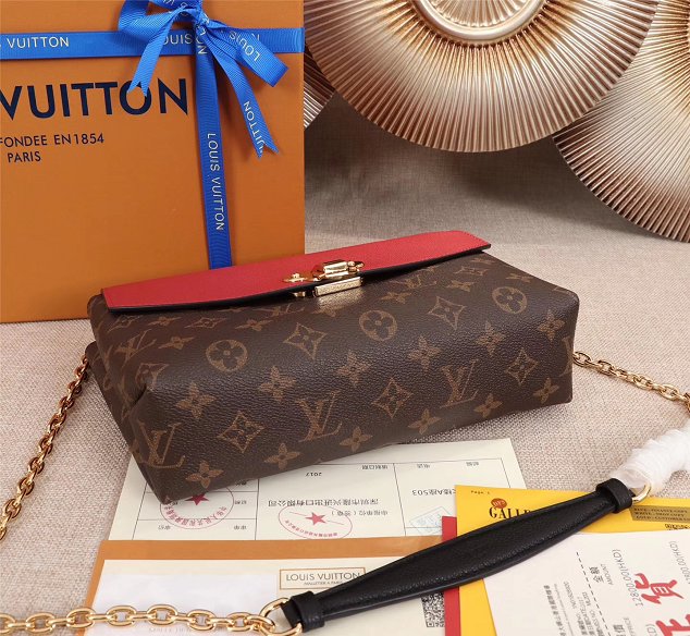 2018 louis vuitton original monogram saint placide M43713 red