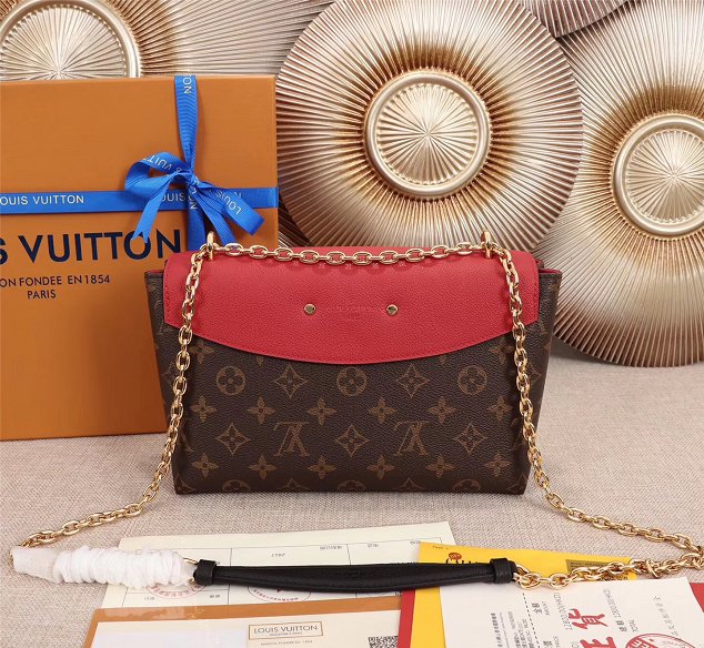 2018 louis vuitton original monogram saint placide M43713 red