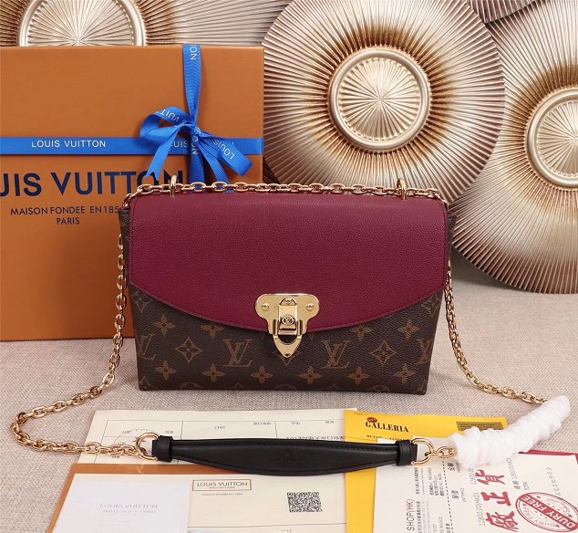 2018 louis vuitton original monogram saint placide M43715 bordeaux