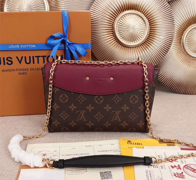 2018 louis vuitton original monogram saint placide M43715 bordeaux