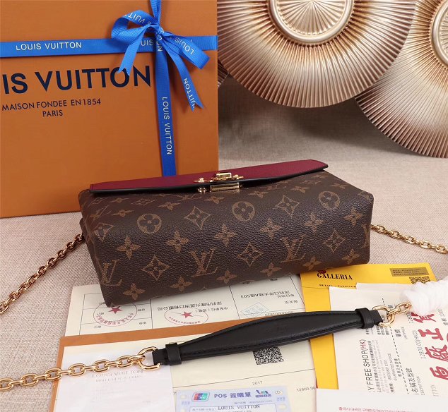 2018 louis vuitton original monogram saint placide M43715 bordeaux