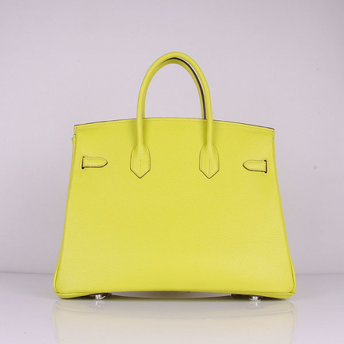 Hermes original togo leather birkin 30 bag H30-1 lemon yellow