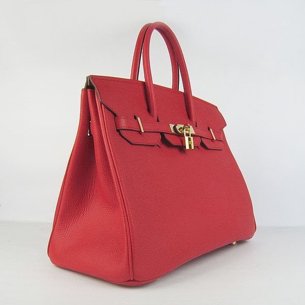 Hermes original togo leather birkin 35 bag H35-1 red