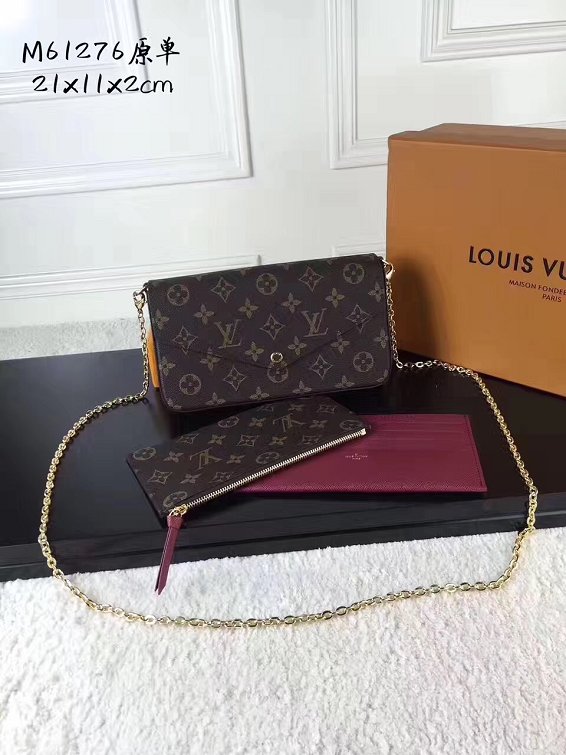 Louis vuitton original monogram canvas pochette felicie M61276