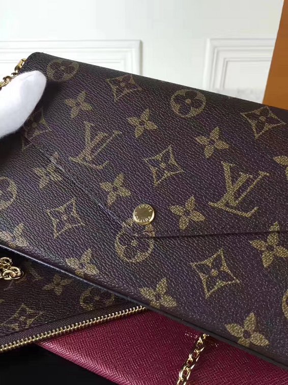 Louis vuitton original monogram canvas pochette felicie M61276