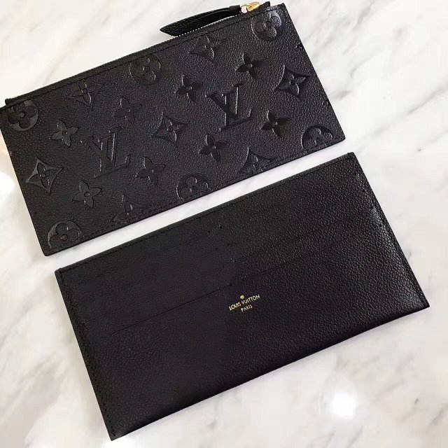 Louis vuitton original monogram empreinte pochette felicie M64064 black