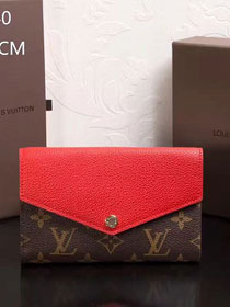 Louis Vuitton monogram canvas pallas wallet M60140 red