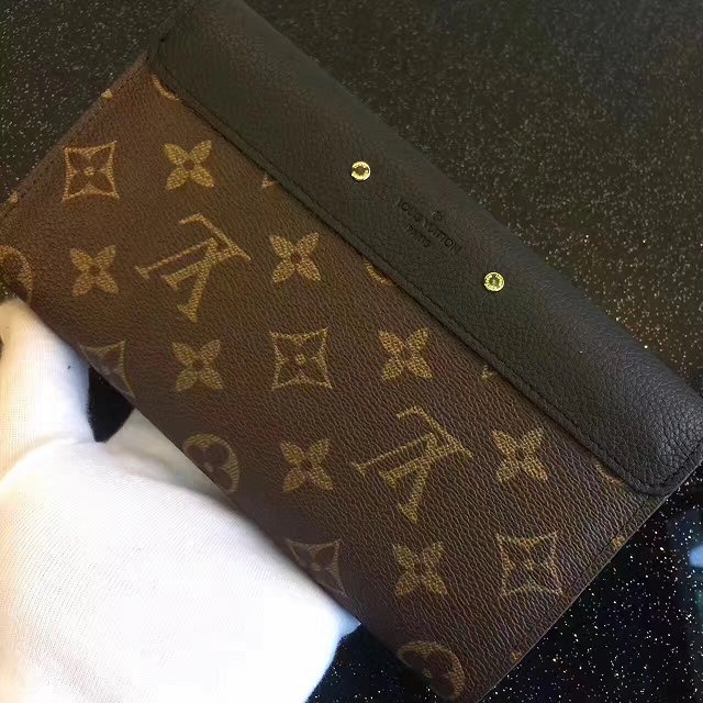 Louis vuitton monogram canvas pallas wallet M58415 black