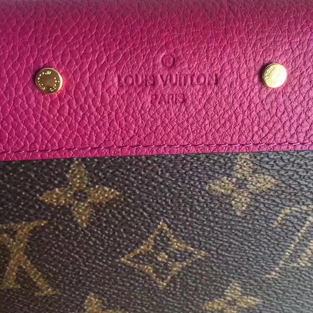 Louis vuitton monogram canvas pallas wallet M58415 burgundy