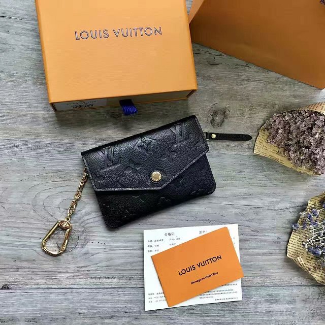 Louis vuitton monogram empreinte key pouch m60633 black