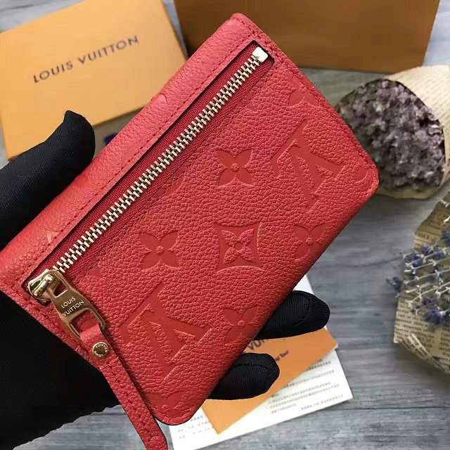 Louis vuitton monogram empreinte key pouch m60634 red