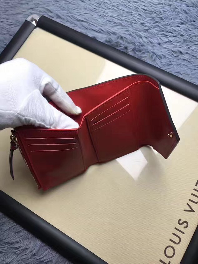 Louis vuitton monogram vernis leather victorine wallet M62429 red