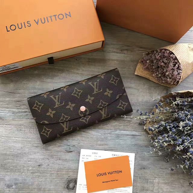 Louis Vuitton monogram canvas emilie wallet M61289 nude