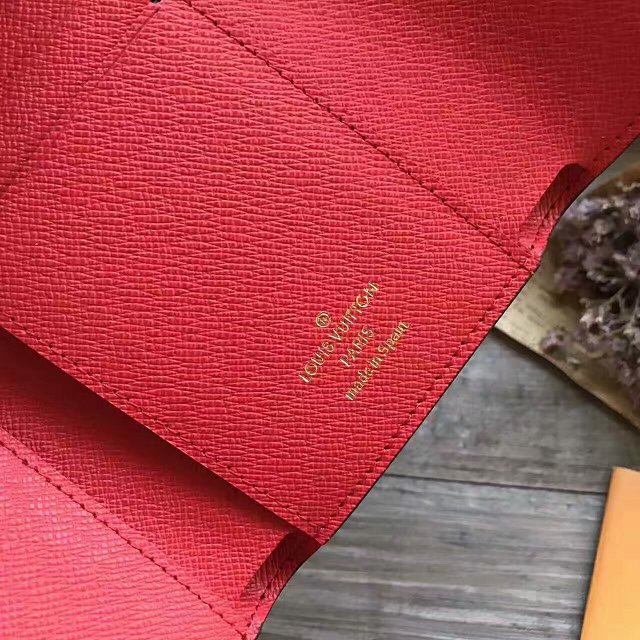 Louis vuitton monogram canvas victorine wallet M41938 cherry