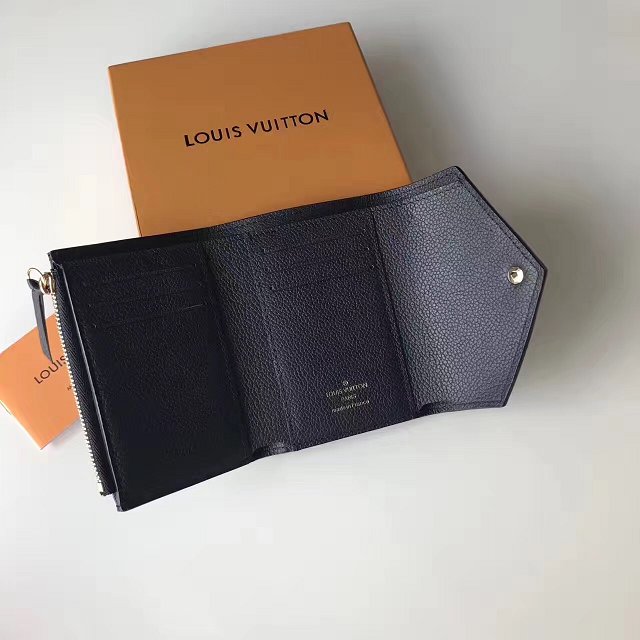 Louis vuitton monogram empreinte victorine wallet M64061 black