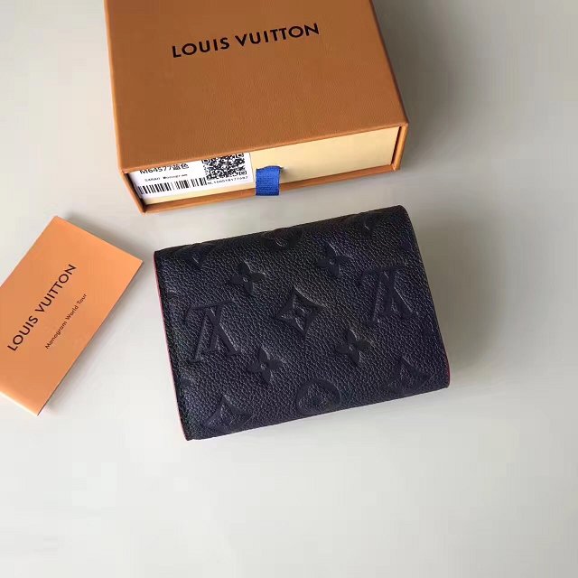 Louis vuitton monogram empreinte victorine wallet M64577 deep blue