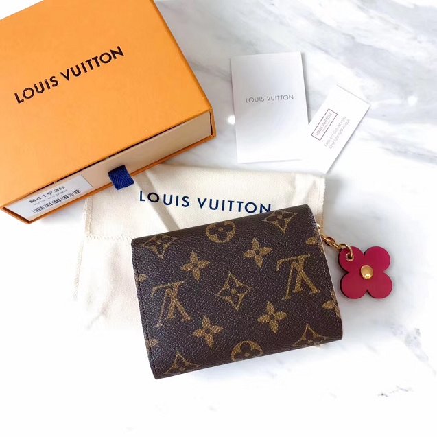 Louis vuitton monogram canvas coin purse M64203 rose red