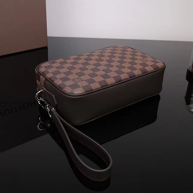 Louis vuitton damier ebene kasai clutch N41663 