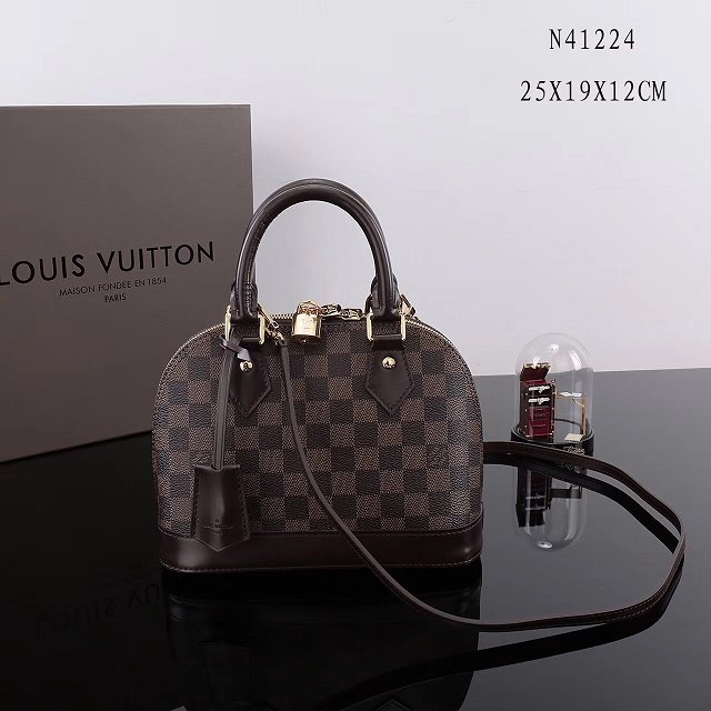 Louis vuitton original damier ebene alma bb N53151