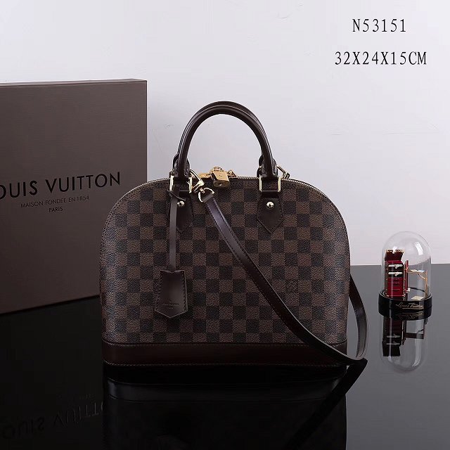 Louis vuitton original damier ebene alma pm N53150