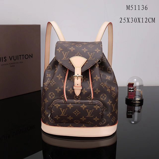 Louis vuitton original monogram canvas backpack mm M51136