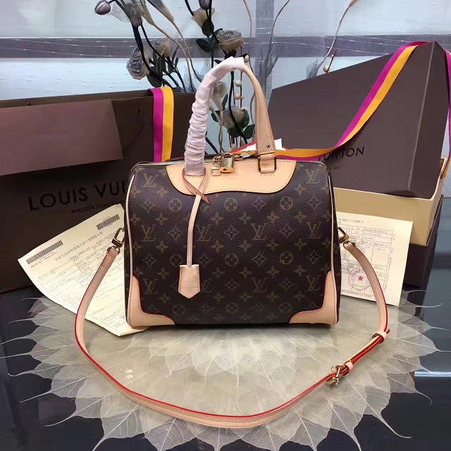 Louis vuitton original monogram canvas retiro bag M50056 beige