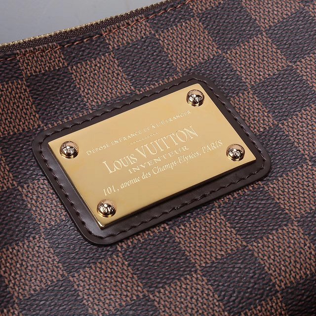 Louis vuitton damier ebene eva clutch purse N55213