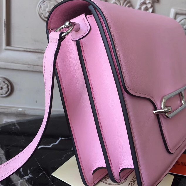 Hermes original swift leather roulis bag R018 pink