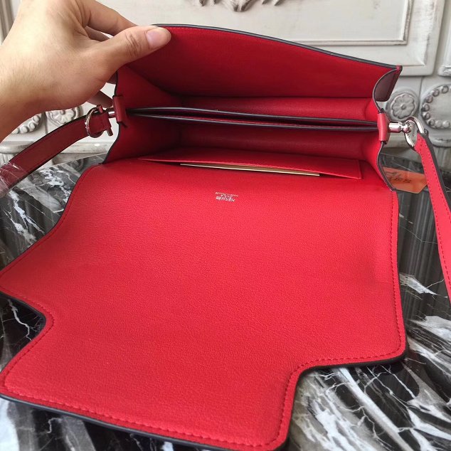 Hermes original swift leather roulis bag R018 red