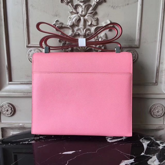 Hermes original epsom leather verrou chaine bag V23 pink