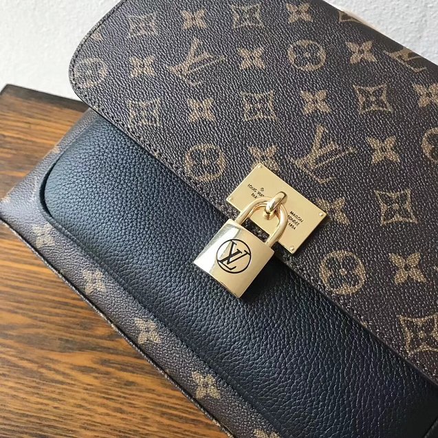 2018 louis vuitton original monogram marignan messenger bag M44259 black