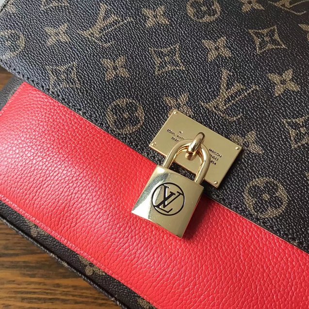 2018 louis vuitton original monogram marignan messenger bag M44286 red