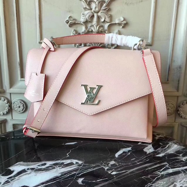 Louis vuitton original calfskin bag mylockme M53504 pink