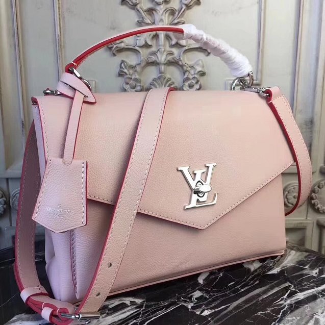 Louis vuitton original calfskin bag mylockme M53504 pink