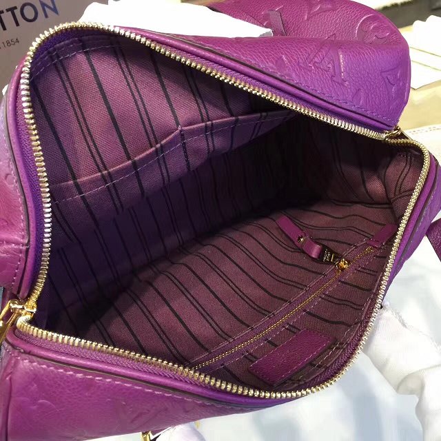 Louis vuitton original monogram empreinte speedy 25 M42401 purple