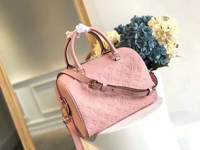 Louis vuitton original monogram empreinte speedy 25 M42401 pink