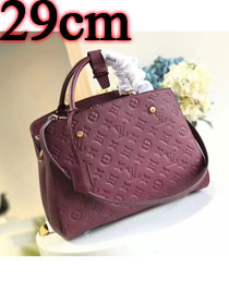 Louis vuitton original monogram empreinte montaigne BB M41053 burgundy