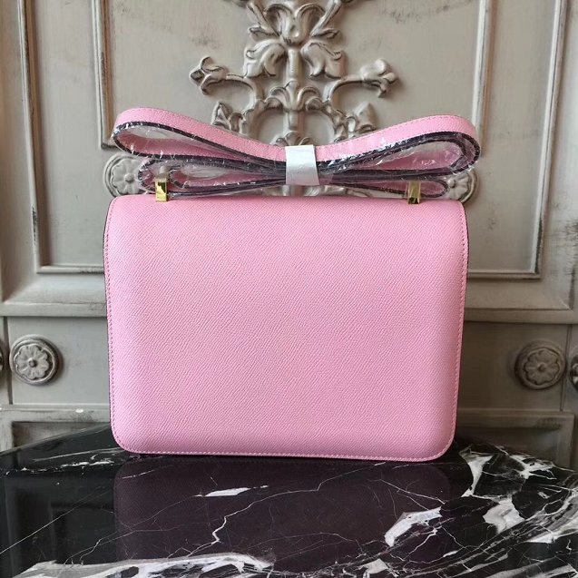 Hermes epsom leather constance 23 bag C230 pink