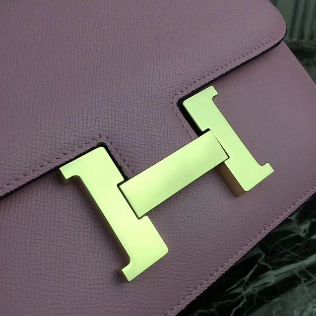 Hermes epsom leather constance 23 bag C230 pink