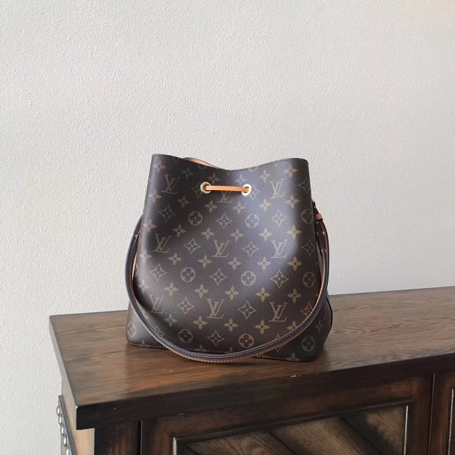 2018 louis vuitton original monogram canvas bag neonoe M43430 yellow